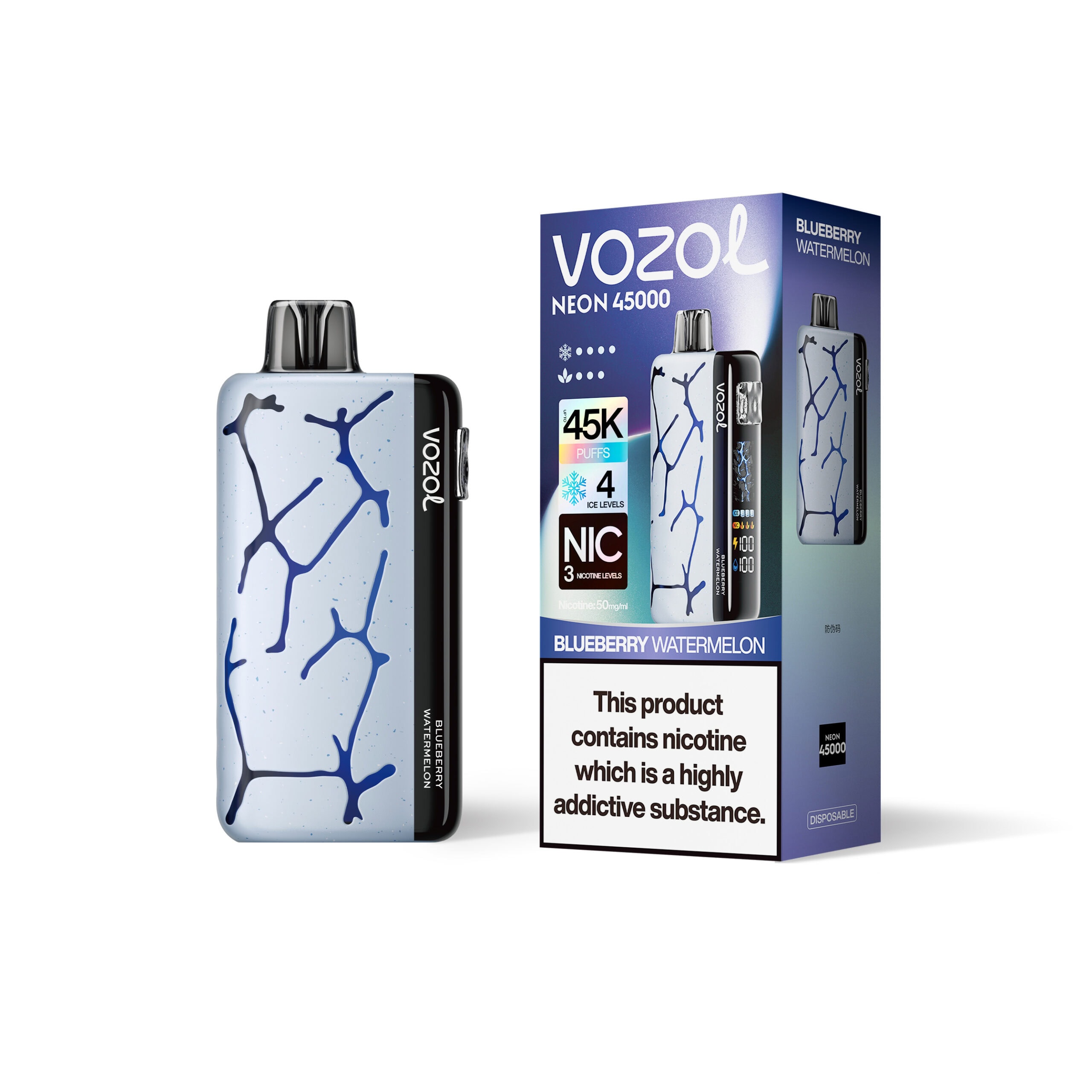 VOZOL NEON 45000 Blueberry Watermelon