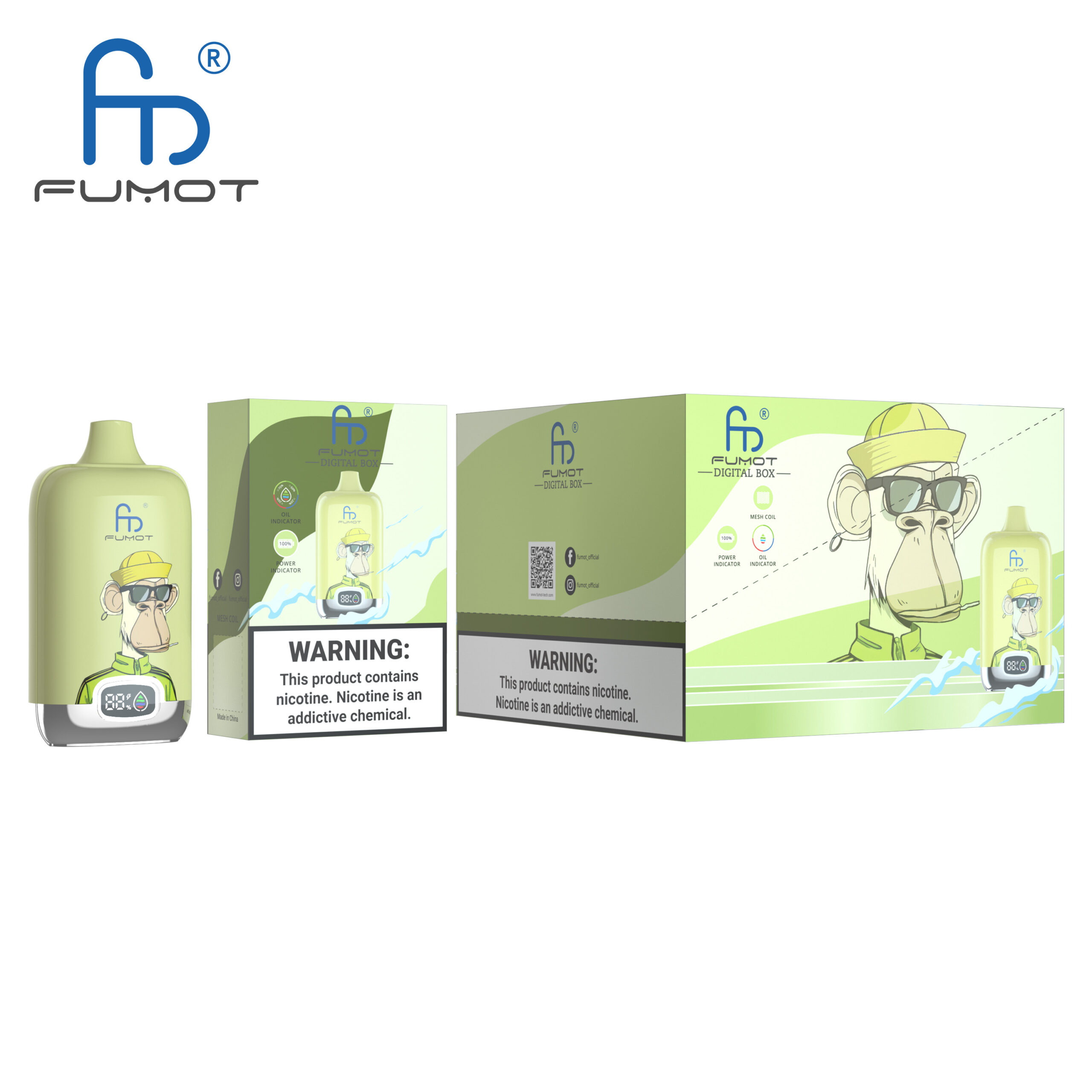 Fumot Digital Box 12000 Kiwi Passion Fruit Guava - Image 3