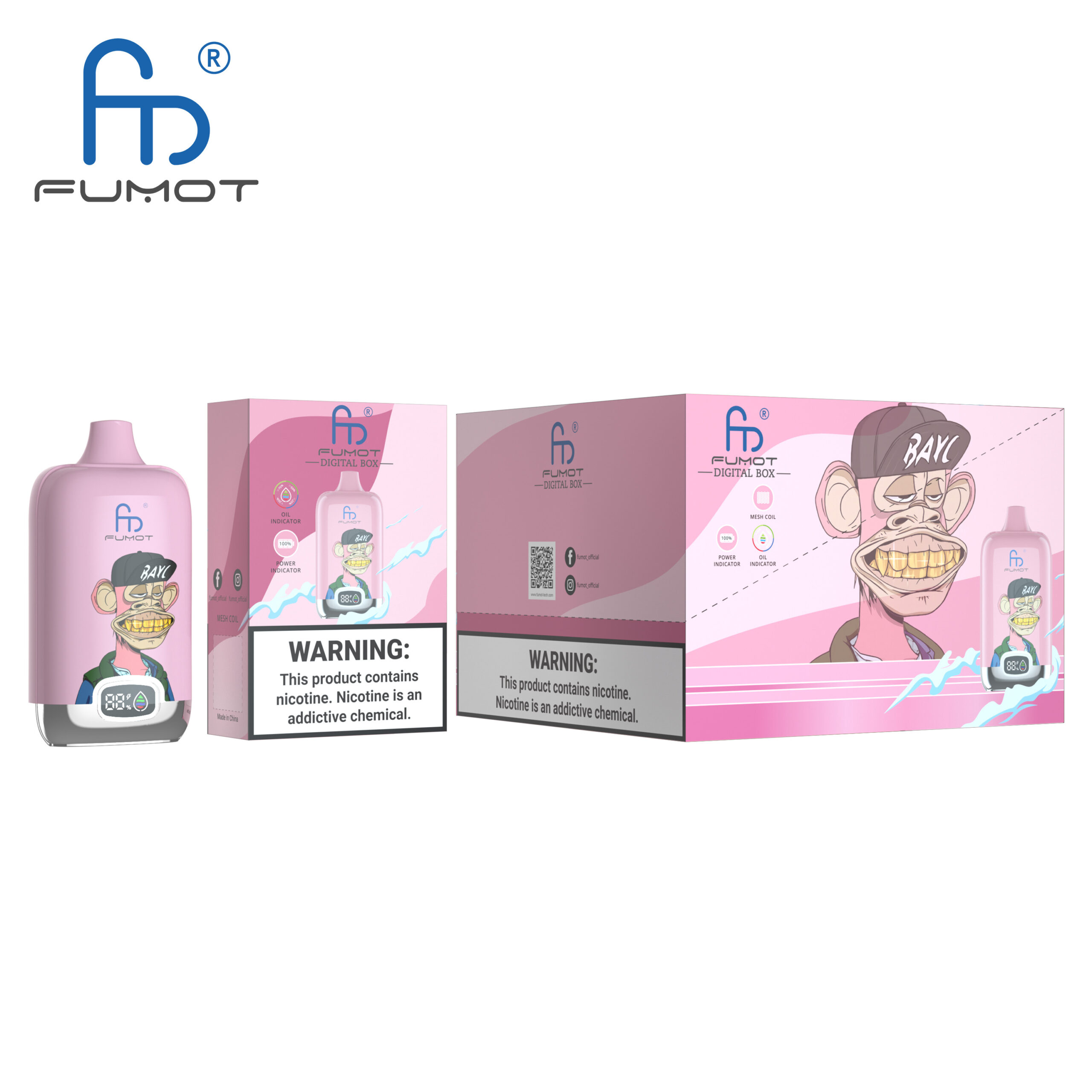 Fumot Digital Box 12000 Peach Ice - Imagen 3