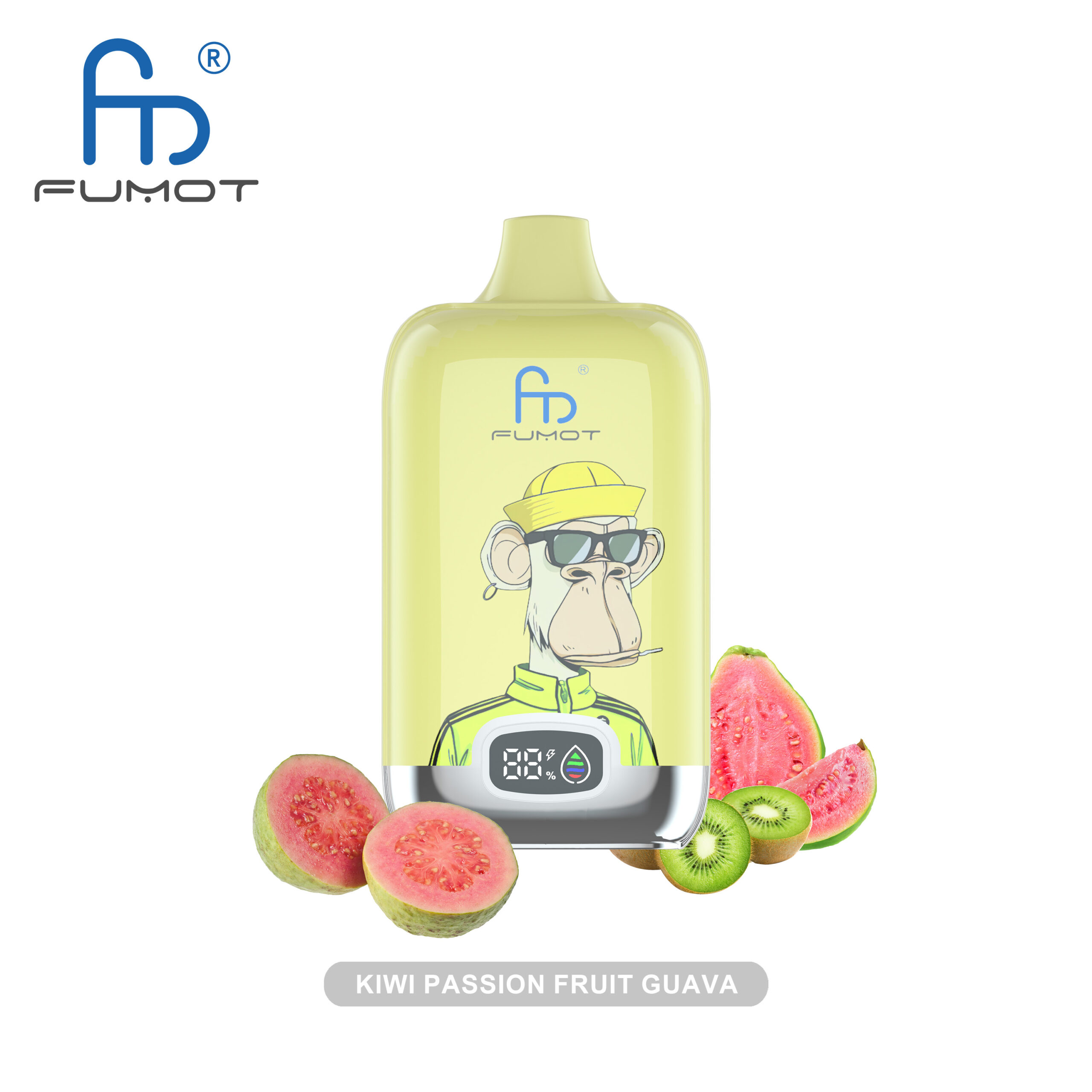 Fumot Digital Box 12000 Kiwi Passion Fruit Guava