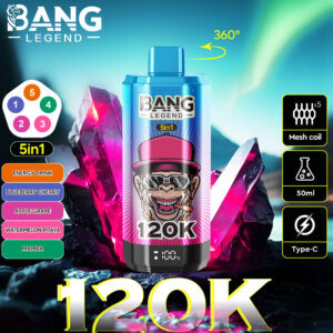 Bang Legend 120K Energy Drink / Blueberry Cherry / Apple Grape / Watermelon Dragon Fruit / Mamba