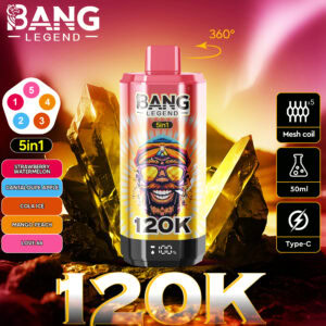 Bang Legend 120K Strawberry Watermelon / Cantaloupe Apple / Cola Ice / Mango Peach / Love 66