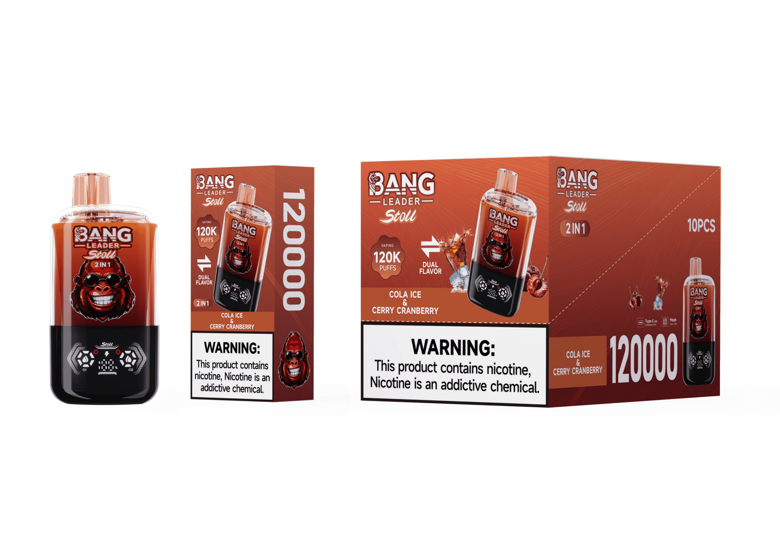 Bang Leader 120K Cola Ice / Cherry Cranberry - immagine 2
