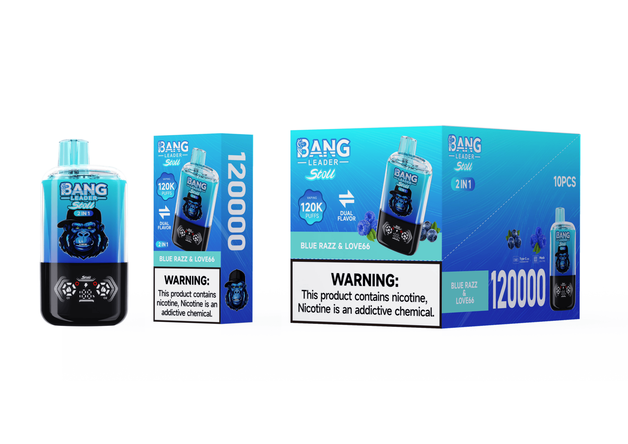 Bang Leader 120K Blue Razz / Love66 - immagine 2