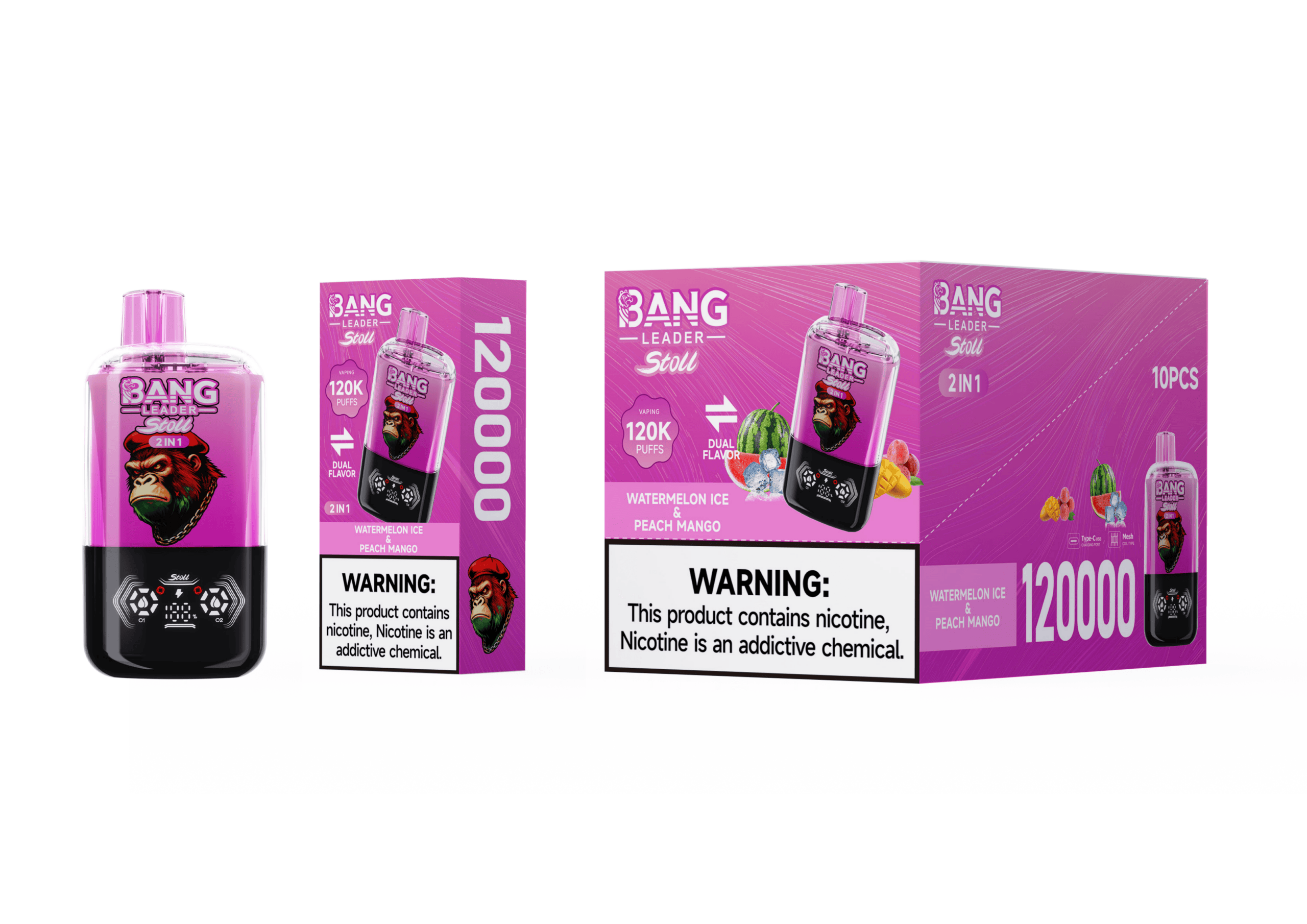 Bang Leader 120K Watermelon Ice / Peach Mango - immagine 2