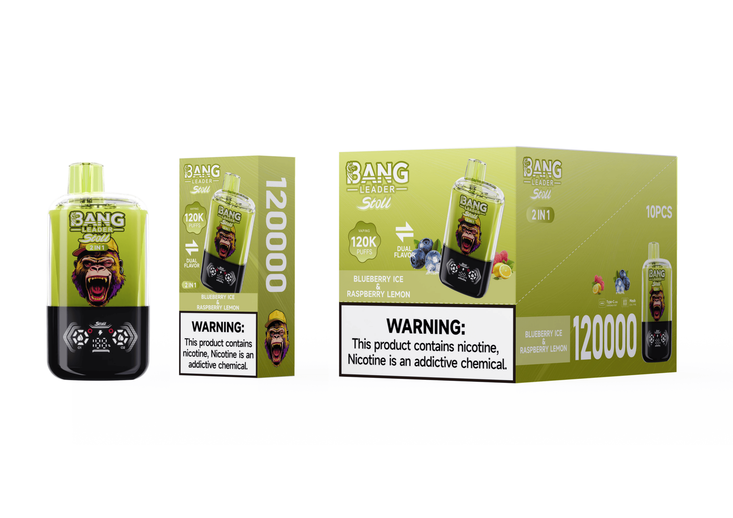 Bang Leader 120K Blueberry Ice / Raspberry Lemon - immagine 2