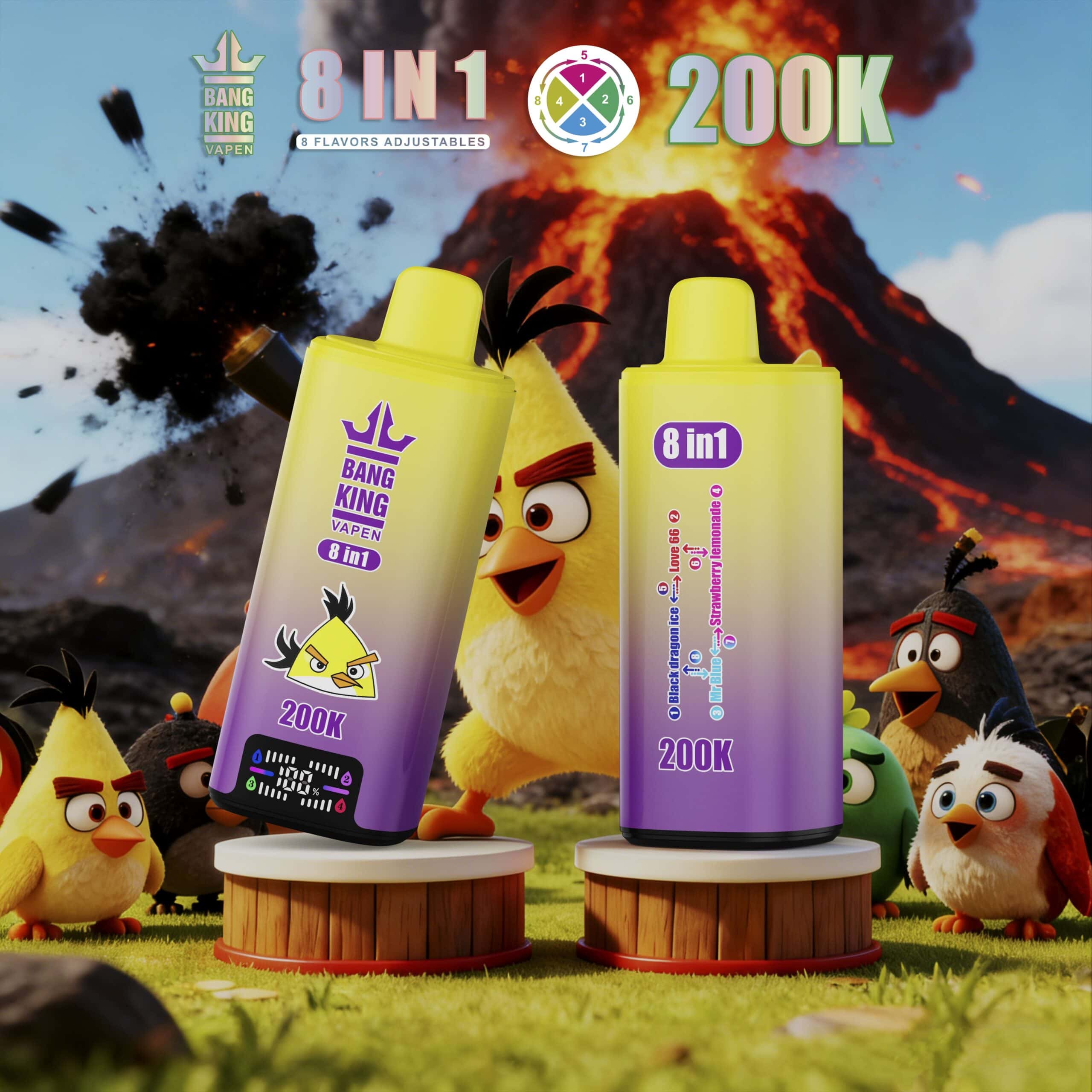 Bang King 200k Black Dragon Ice / Love 66 / Mr Blue / Strawberry Lemonade