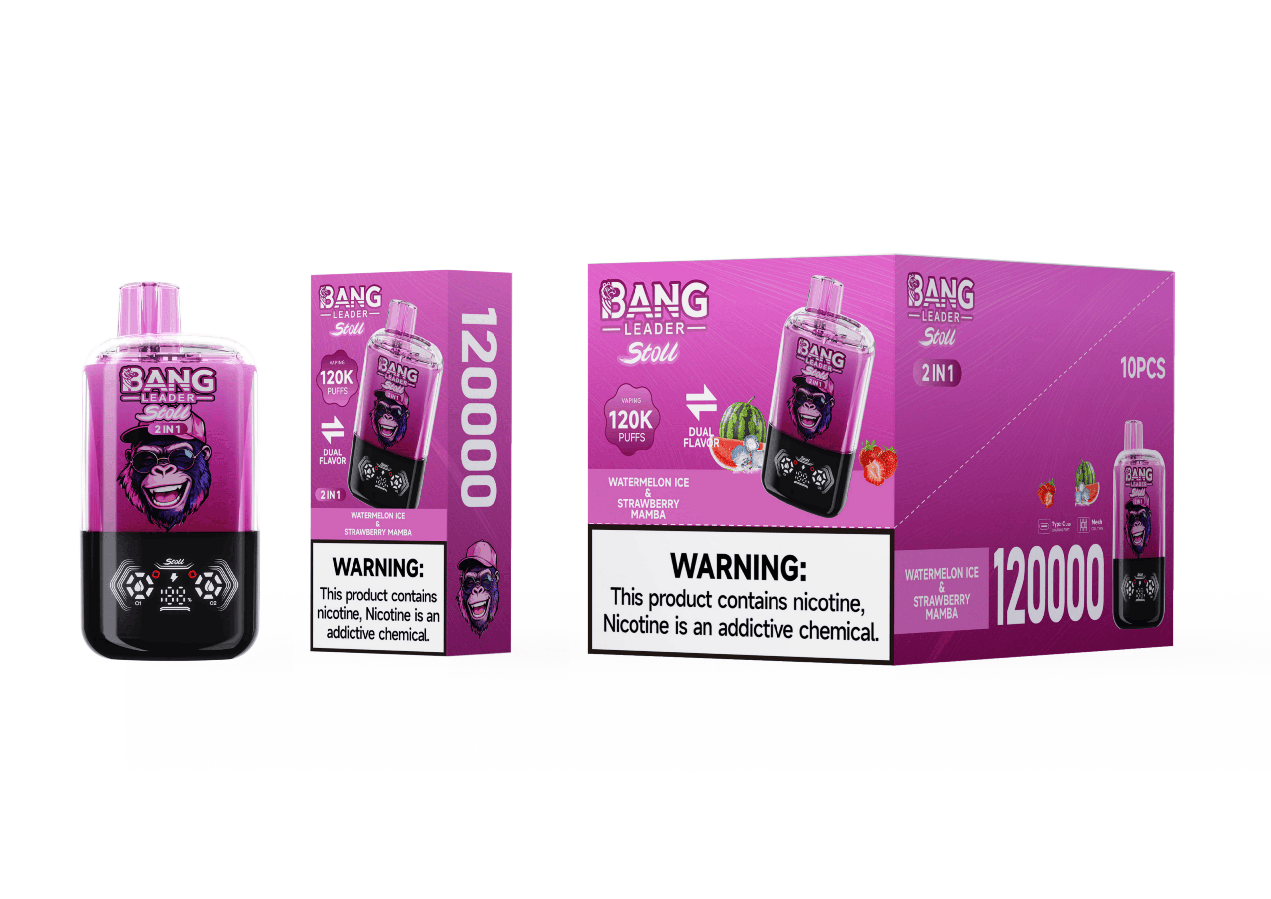 Bang Leader 120K Watermelon Ice / Strawberry Mamba - immagine 2