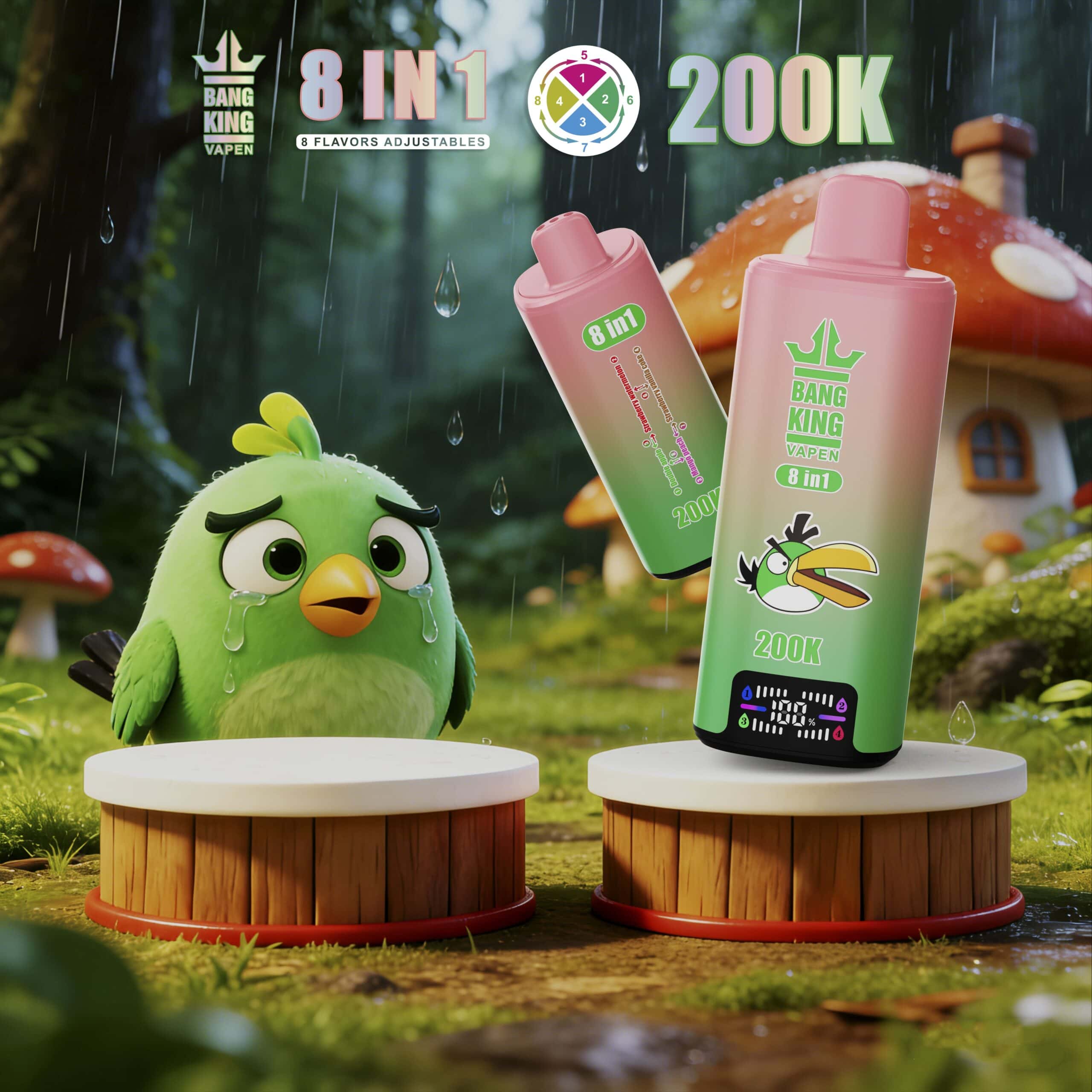 Bang King 200k Double Apple / Mango Peach / Strawberry Watermelon / Strawberry Vanilla Coke