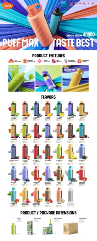 VOZOL Gear Hookah 40000